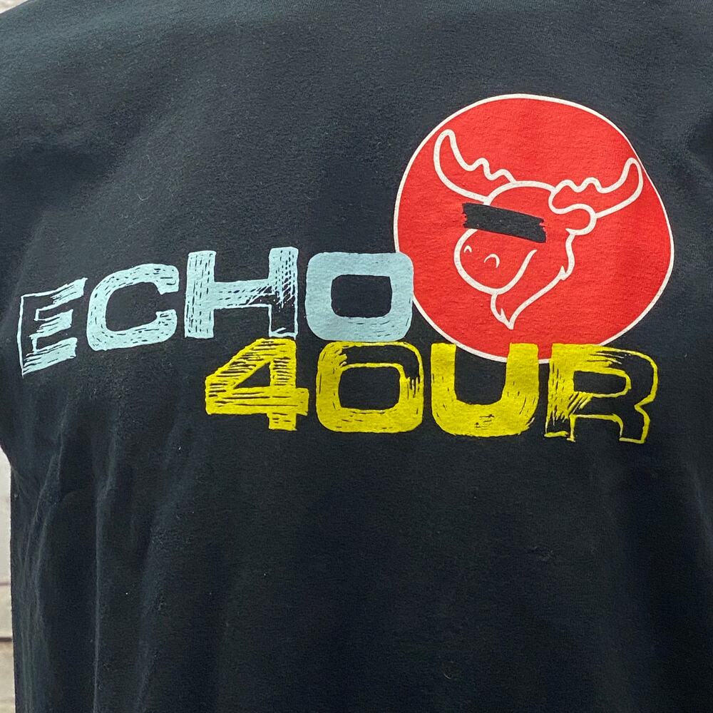 Echo 4our Blind Moose T-Shirt Hey Look A Moose Album Rock Band Gilbert Arizona L
